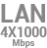 LAN 4x 1000Mbps